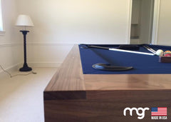 The Modern X100 Pool Table (Solid Walnut with Custom Finish)