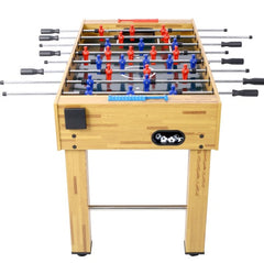54-Inch Hurricane Foosball Table For Family Game Rooms With Light Cherry Finish, Analog Scoring And Free Accessories