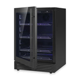 24 Inch Under Counter LOW-E Glass Door Beer Fridge