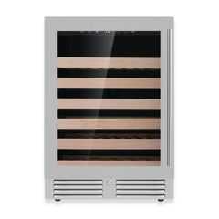 24-Inch Under-Counter Single Zone Wine Cooler with Low-E Glass Door