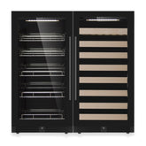47" High Upright Wine & Beverage Refrigerator Combo with Low-E Glass Door