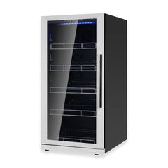 389 Cans Capacity Upright Beverage Refrigerator With Low-E Glass Door