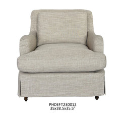 Houndstooth Slipcover Arm Chair