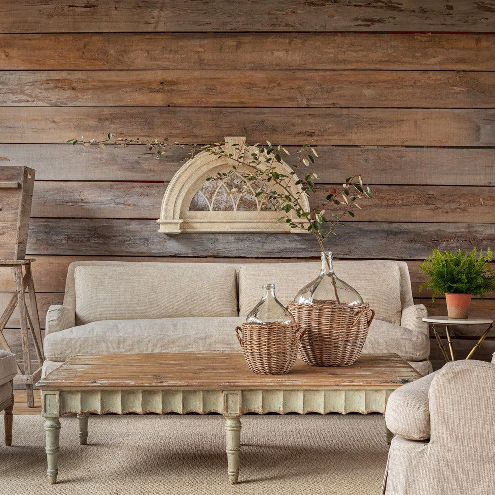 Houndstooth Slipcover Sofa 91”