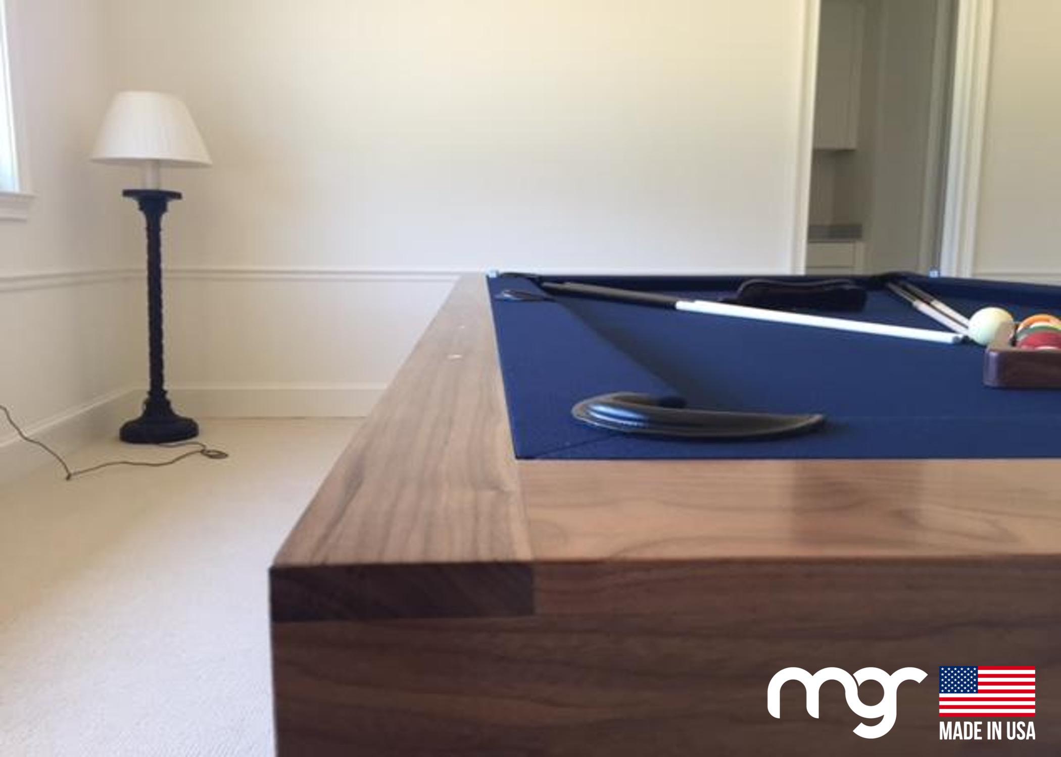 The Modern X100 Pool Table (Solid Walnut with Custom Finish)