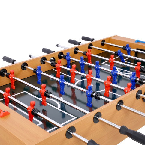 54-Inch Hurricane Foosball Table For Family Game Rooms With Light Cherry Finish, Analog Scoring And Free Accessories