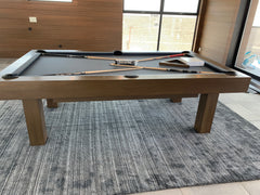 The Inside Modern Pool Table Solid Walnut with Custom Finish