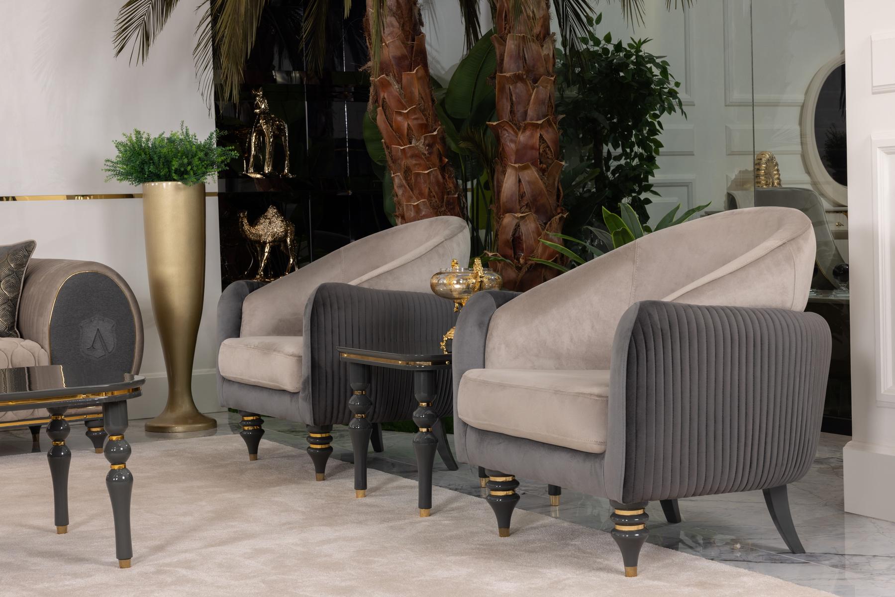 Capella 4-Piece Glam Living Room Set — Statement Lounge Furniture