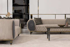 Capella 4-Piece Glam Living Room Set — Statement Lounge Furniture