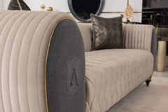 Capella 4-Piece Glam Living Room Set — Statement Lounge Furniture