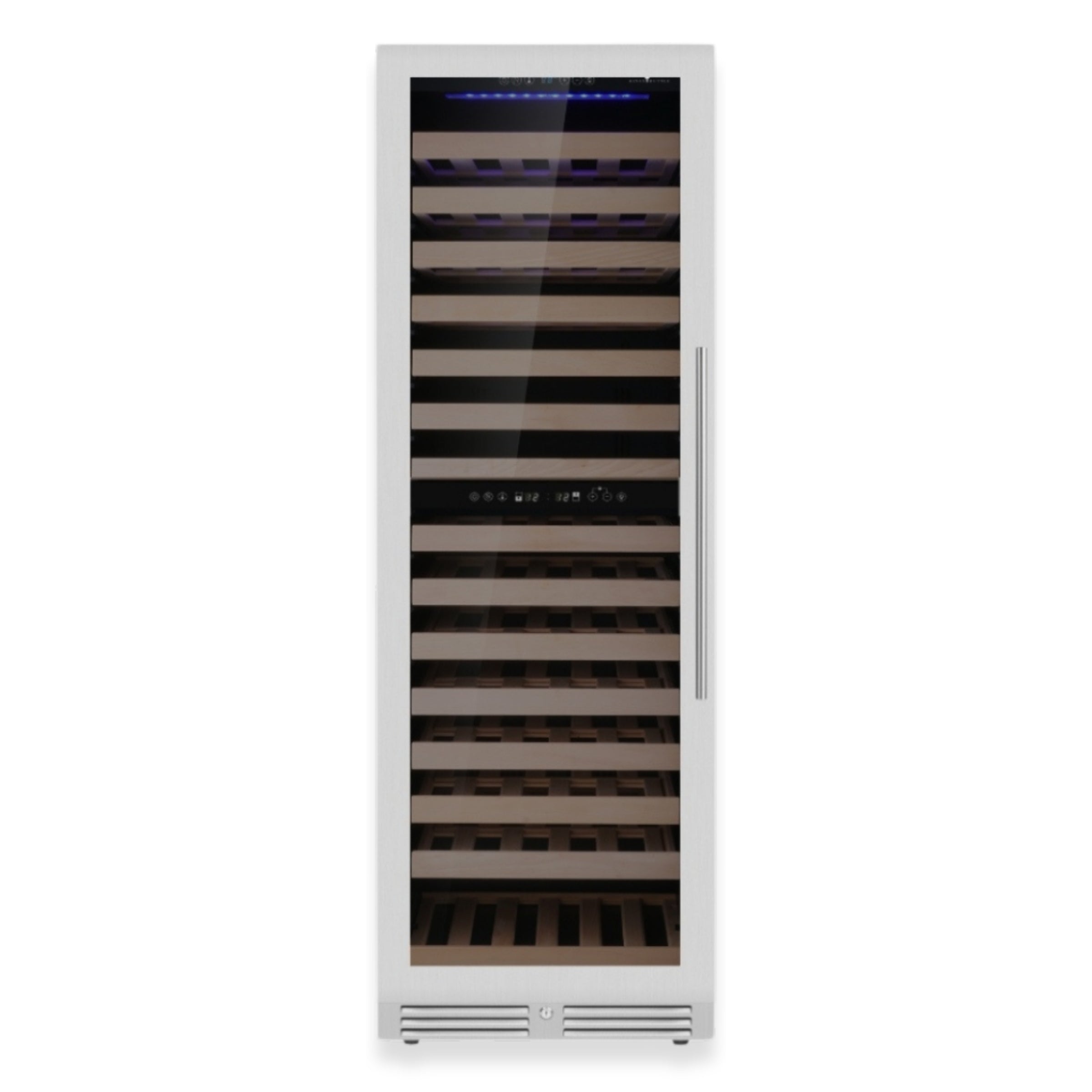 Tall Dual Zone Upright Wine Cooler | Low-E Glass & Silent Cooling