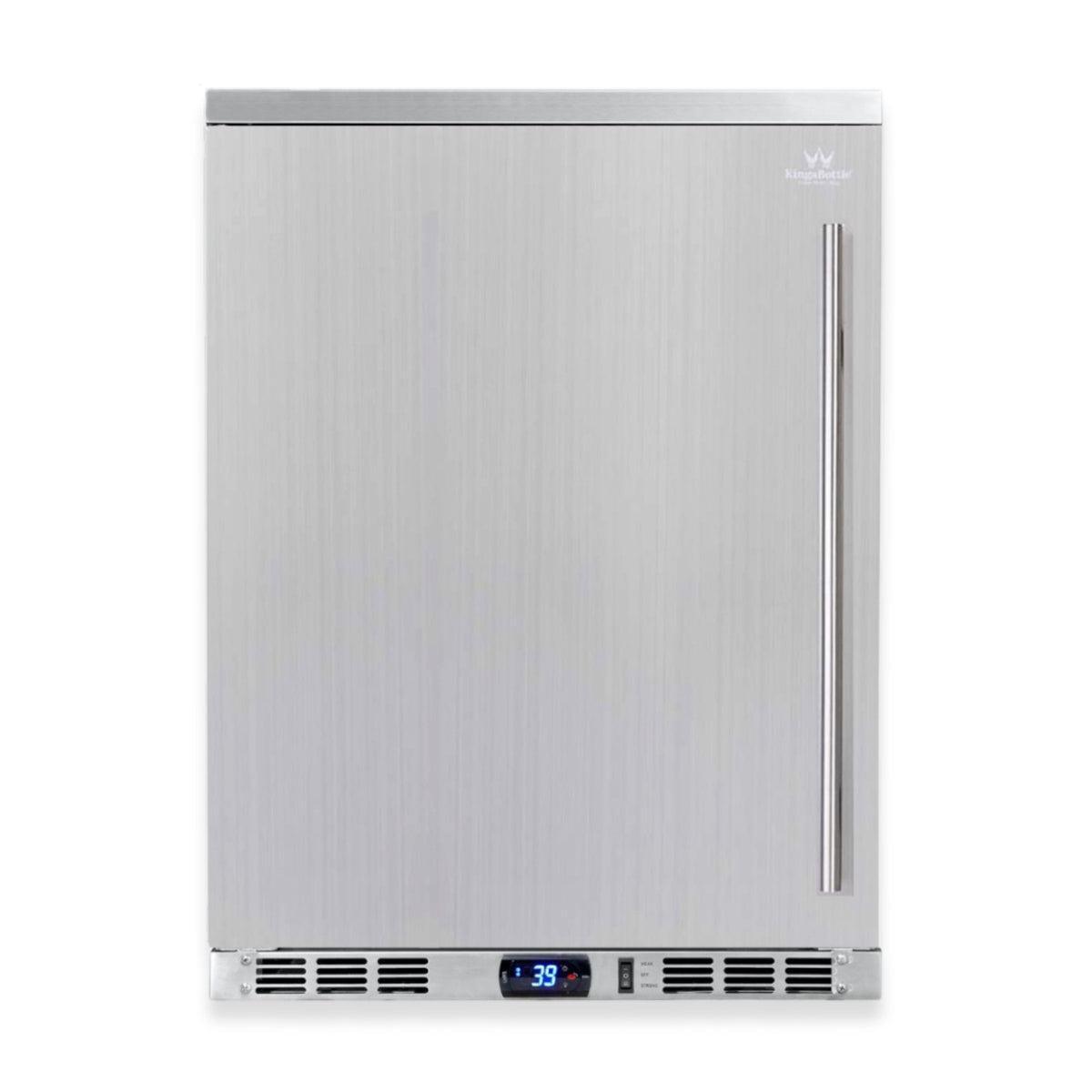 24-Inch Outdoor Beverage Refrigerator with Solid Stainless Steel Door