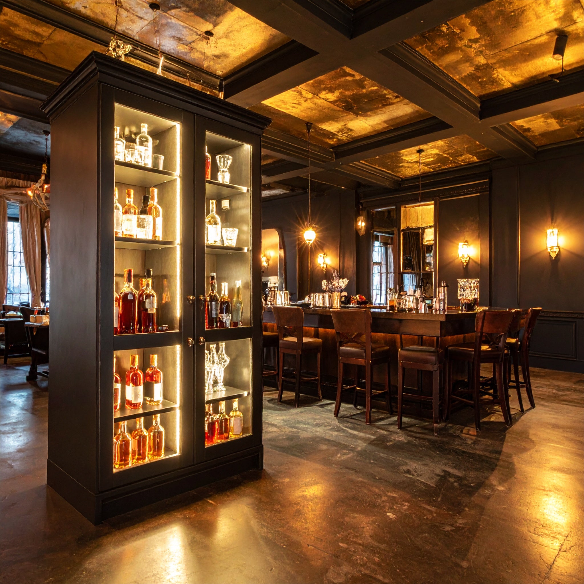 Orion LED Home Bar Cabinet