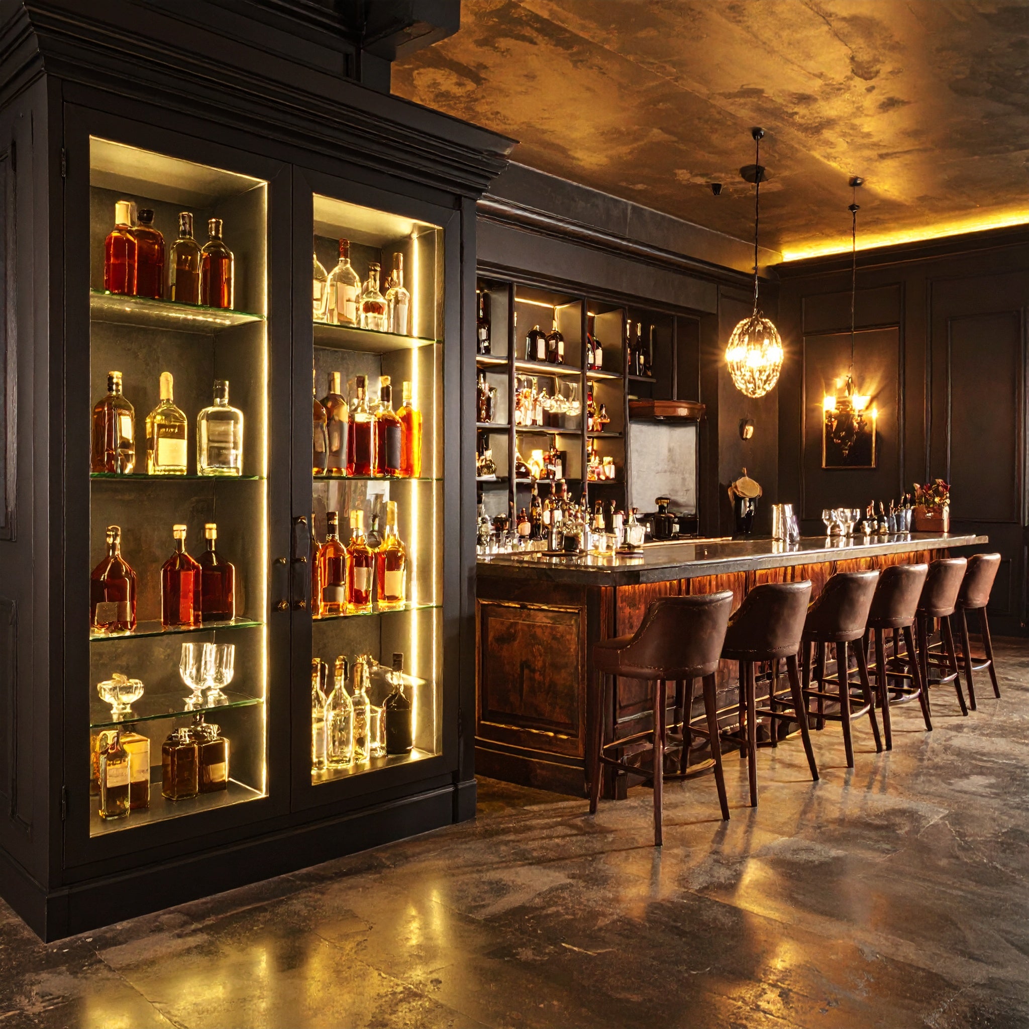 Orion LED Home Bar Cabinet